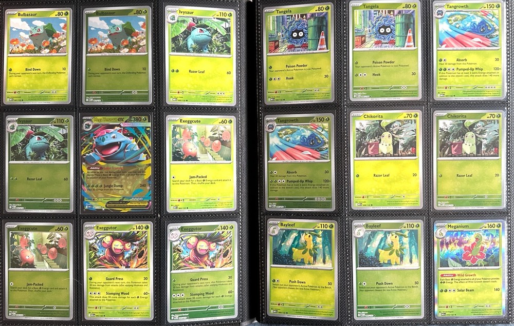 Mega Evolution Pokemon TCG Base Set with Reverse & EX - 254 Cards with Binder