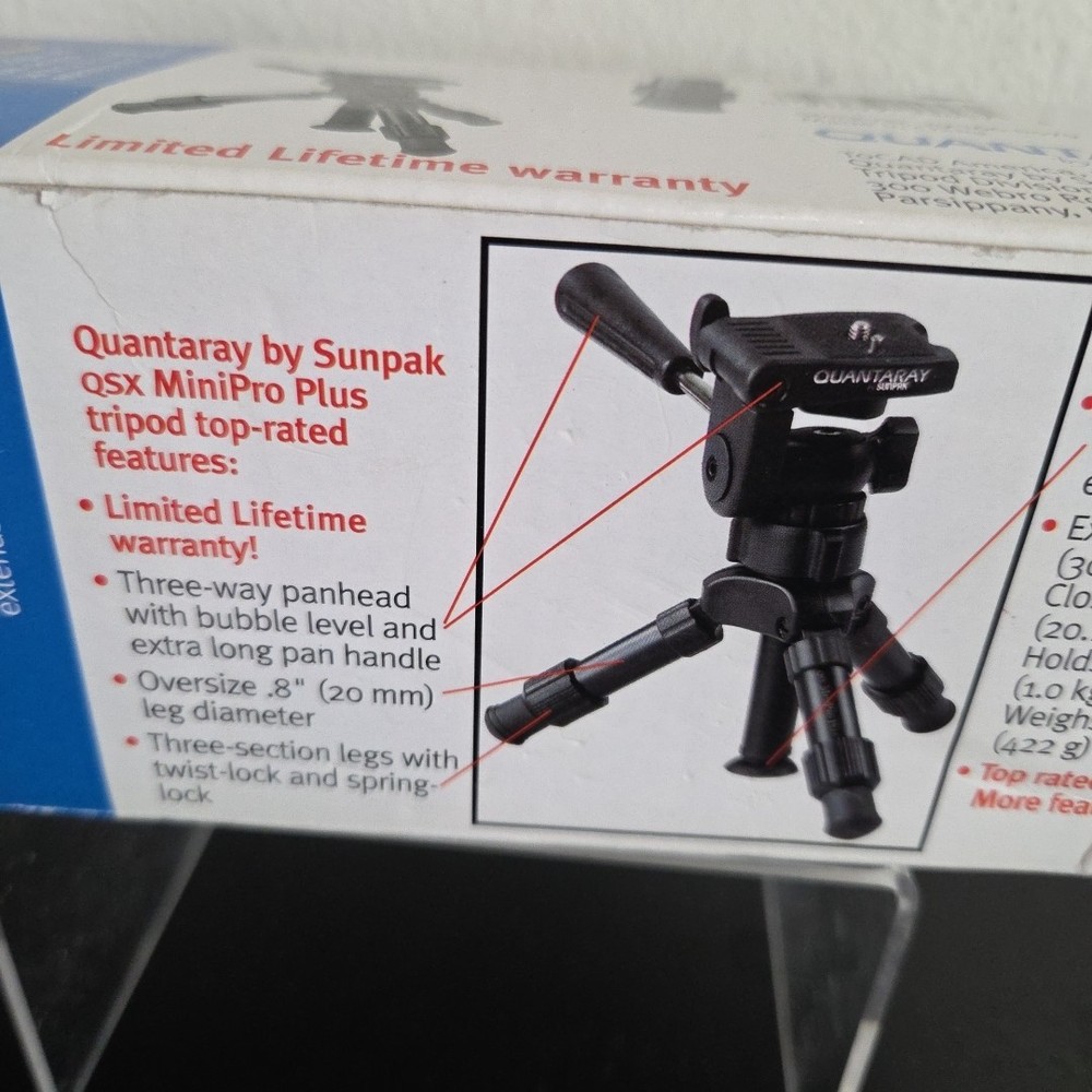 Quantaray by Sunpak QSX MiniPro Plus Tripod