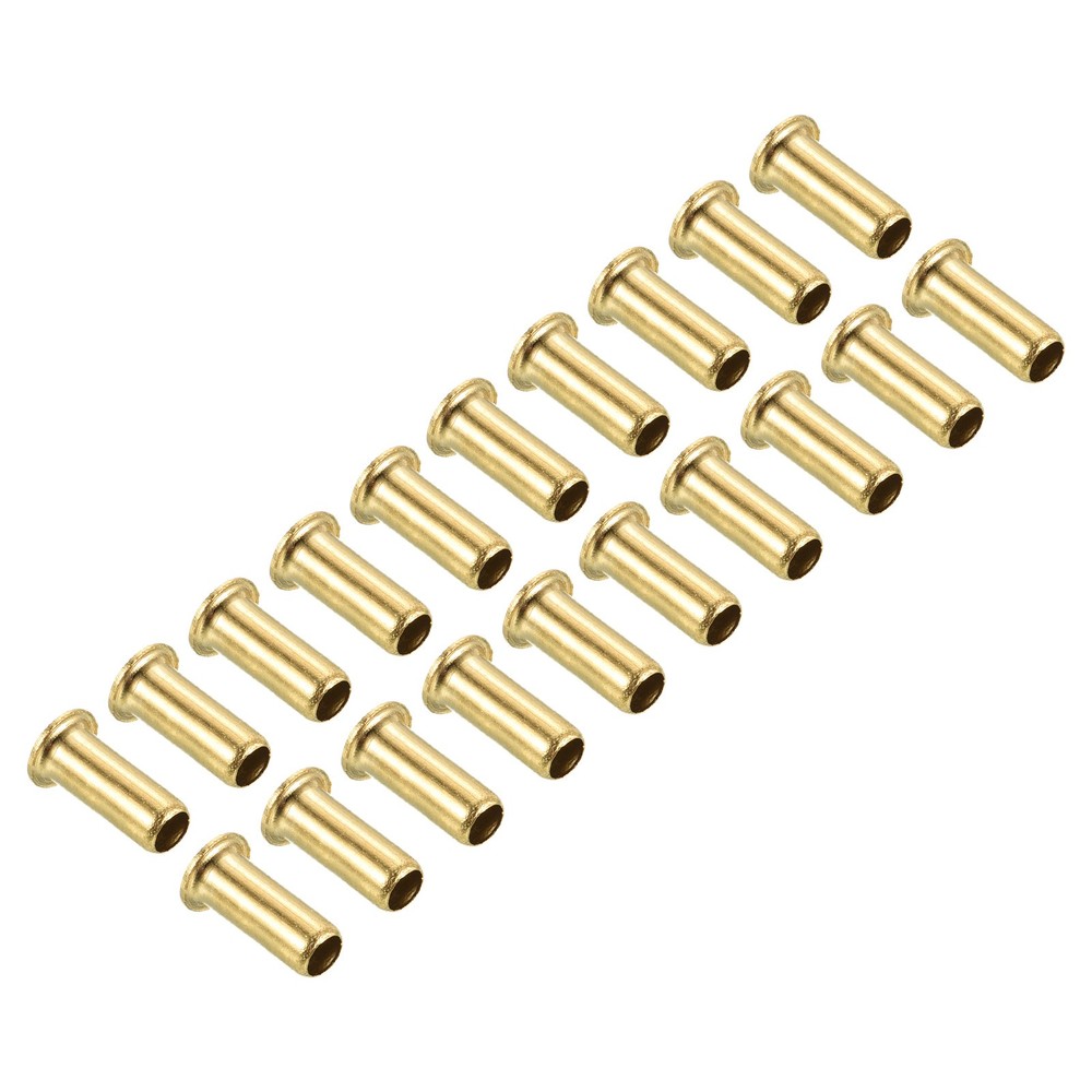 20pcs 4mm Tube Brass Compression Insert Tube Support Compression Sleeve Fitting
