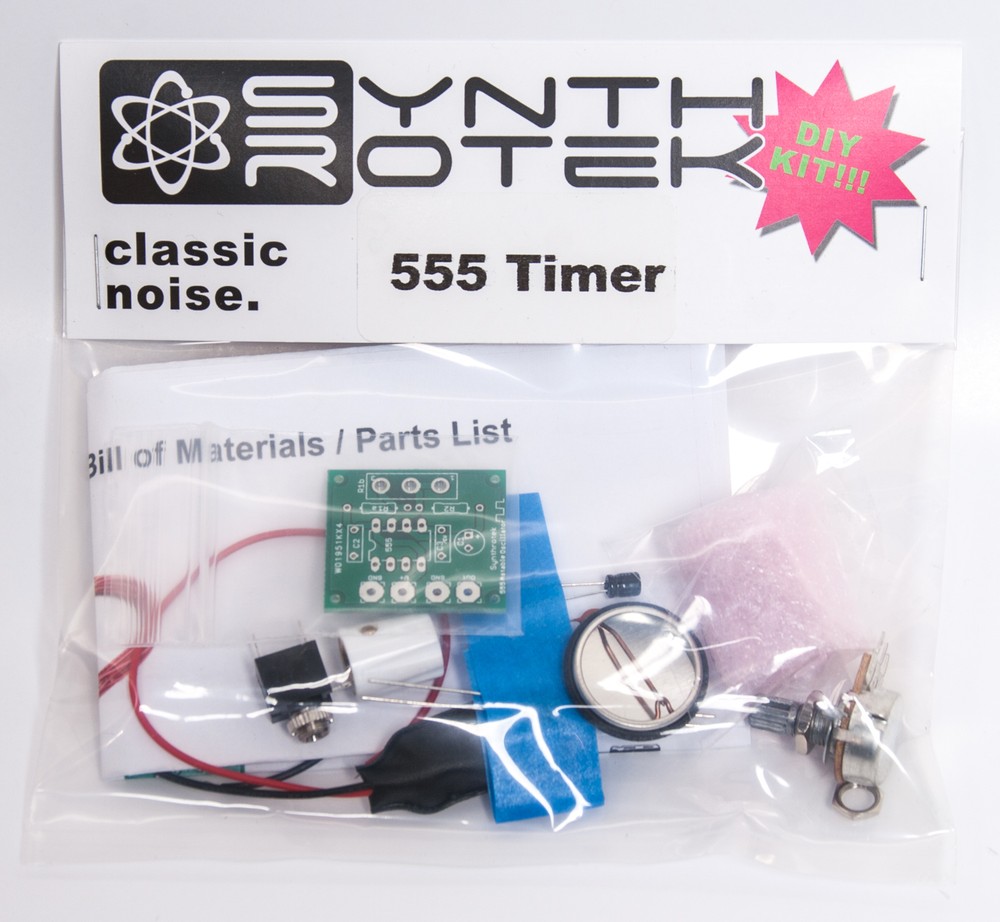 Synthrotek 555 Timer Oscillator Kit - Square Wave LFO Synthesizer Kit