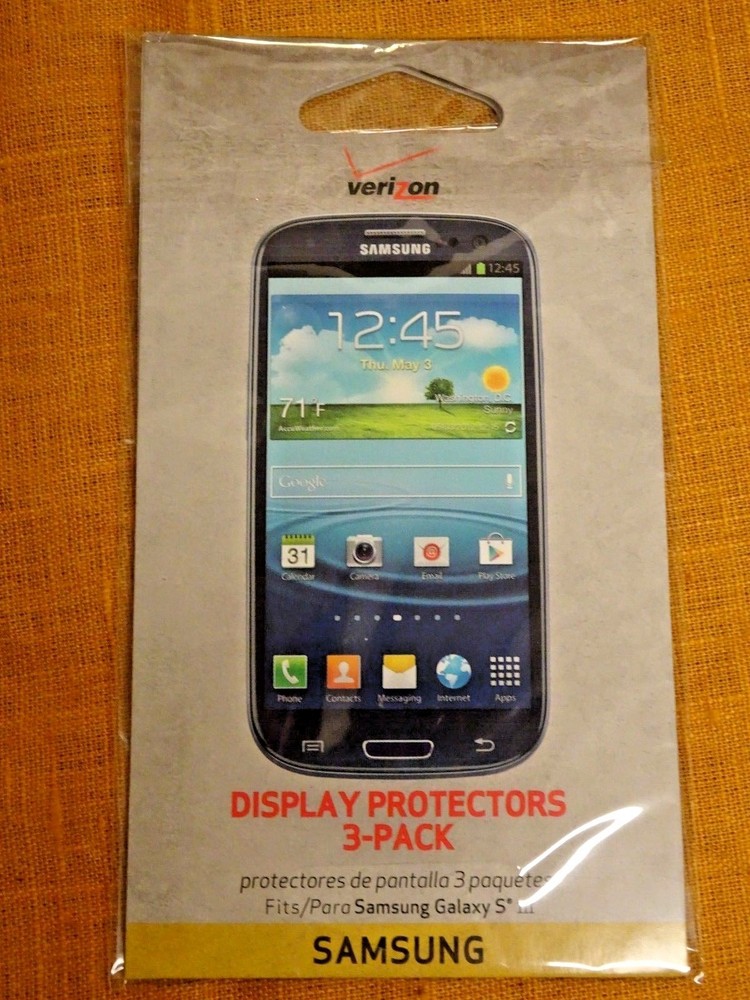 Samsung Galaxy S3 / SIII (Verizon) Screen Protector / Display Protector