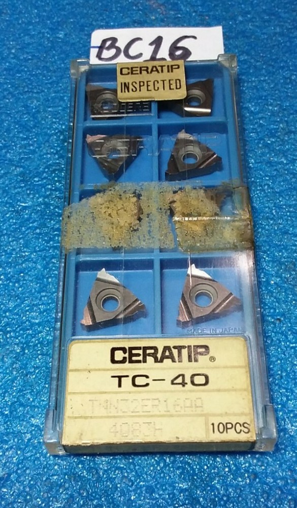 CERATIP TNN32ER16AA INSERTS 10 PCS