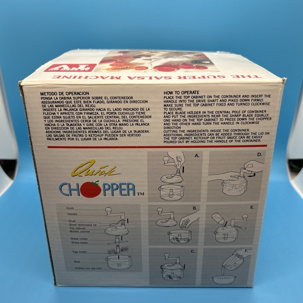 Super Salsa Machine Quick Chopper Manual - Open Box ✅✅