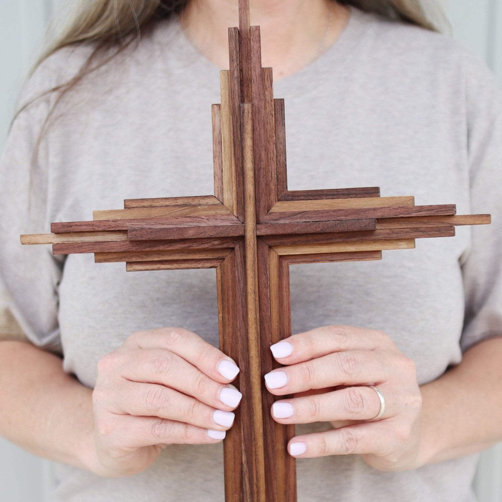 Walnut Layered Cross