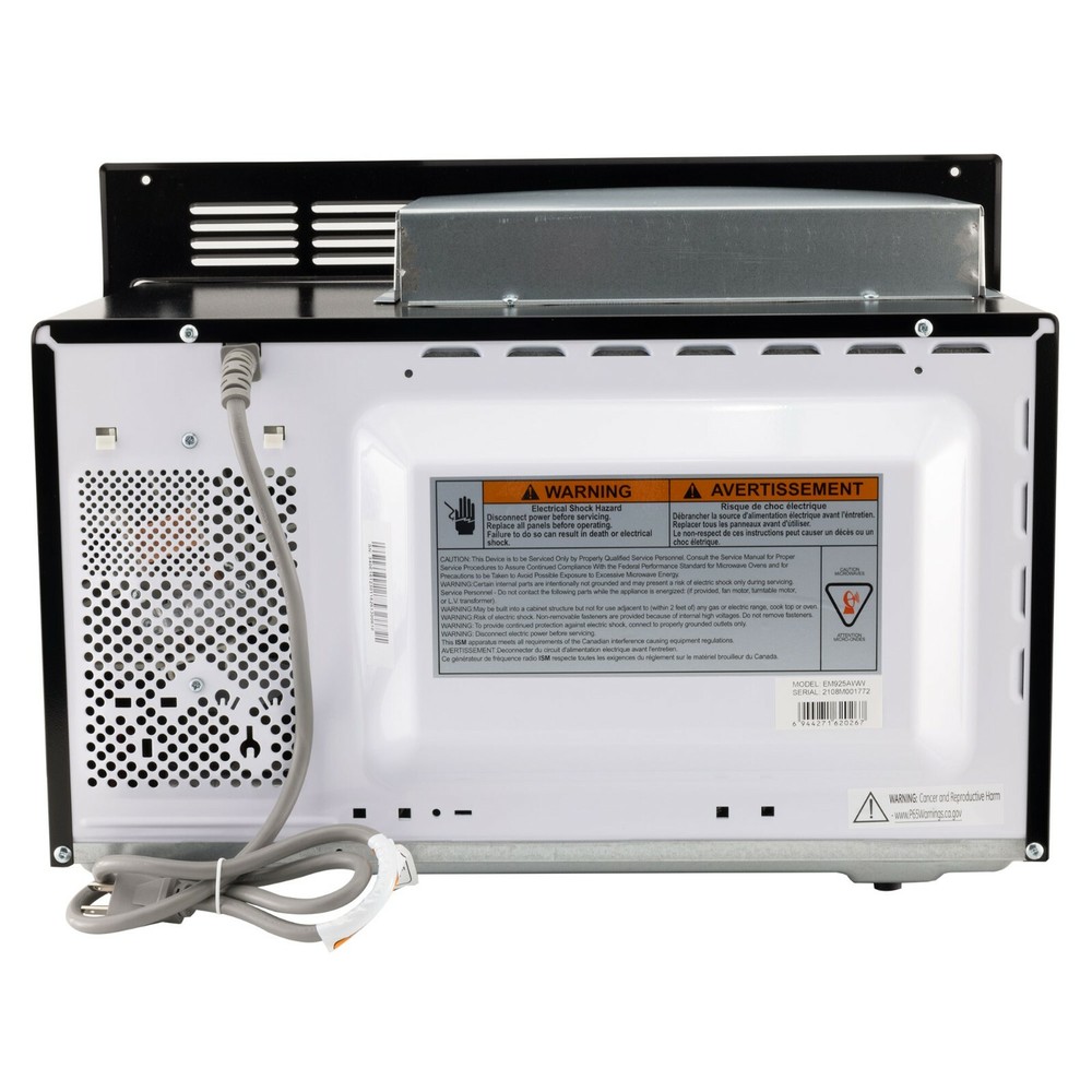 RV Microwave Black 1.0 cu. ft. 900W Replacement for High Pointe