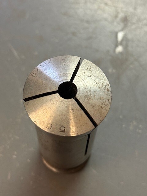 5/16" Round 5C Collet w/Internal Threads