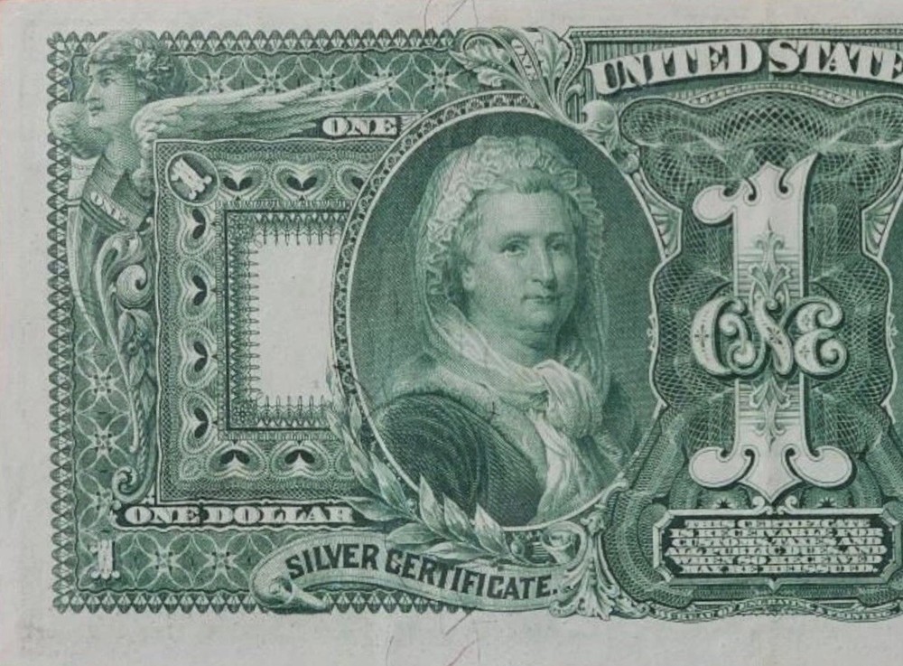 1896 $1 🇺🇸 EXAMPLE ( Silver Certificate Educational Note) Solid Number 4’s EPQ