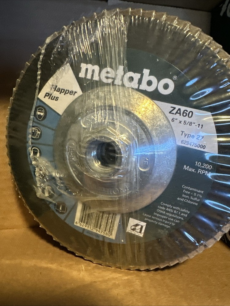 metabo 6 inch Flapper Plus 5 Pack