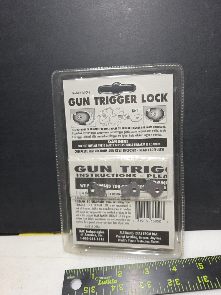 gun trigger lock Set of 3 New Package