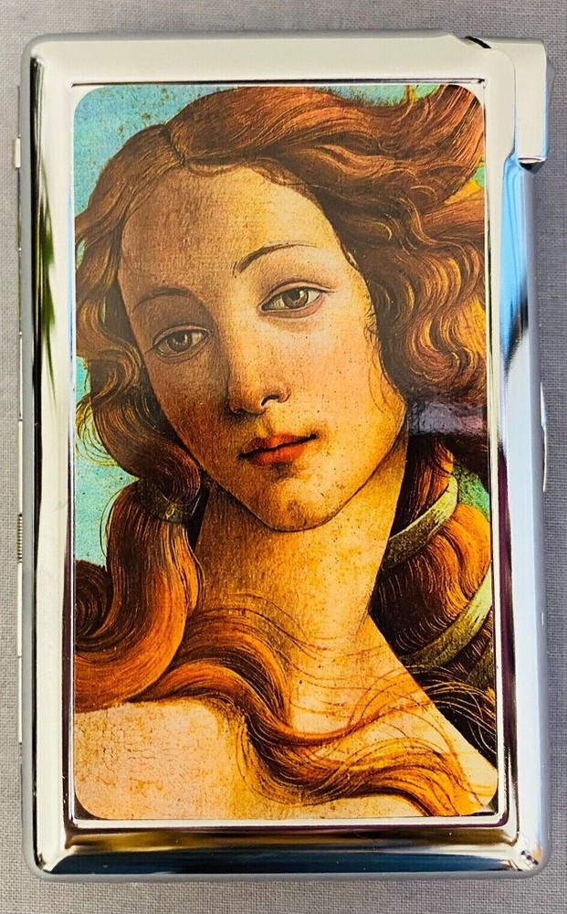 Venus Classic Art Mermaid Cigarette Case with lighter ID Holder Wallet