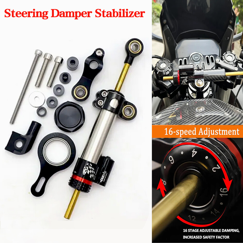 Steering Damper Bracket Mount Kit Stabilizer For YAMAHA YZF R1 R6