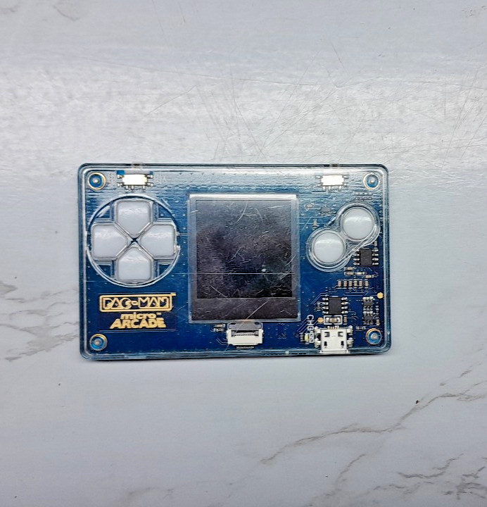 Micro Arcade Pacman, Multi hanheld micro game console used conditon tested works