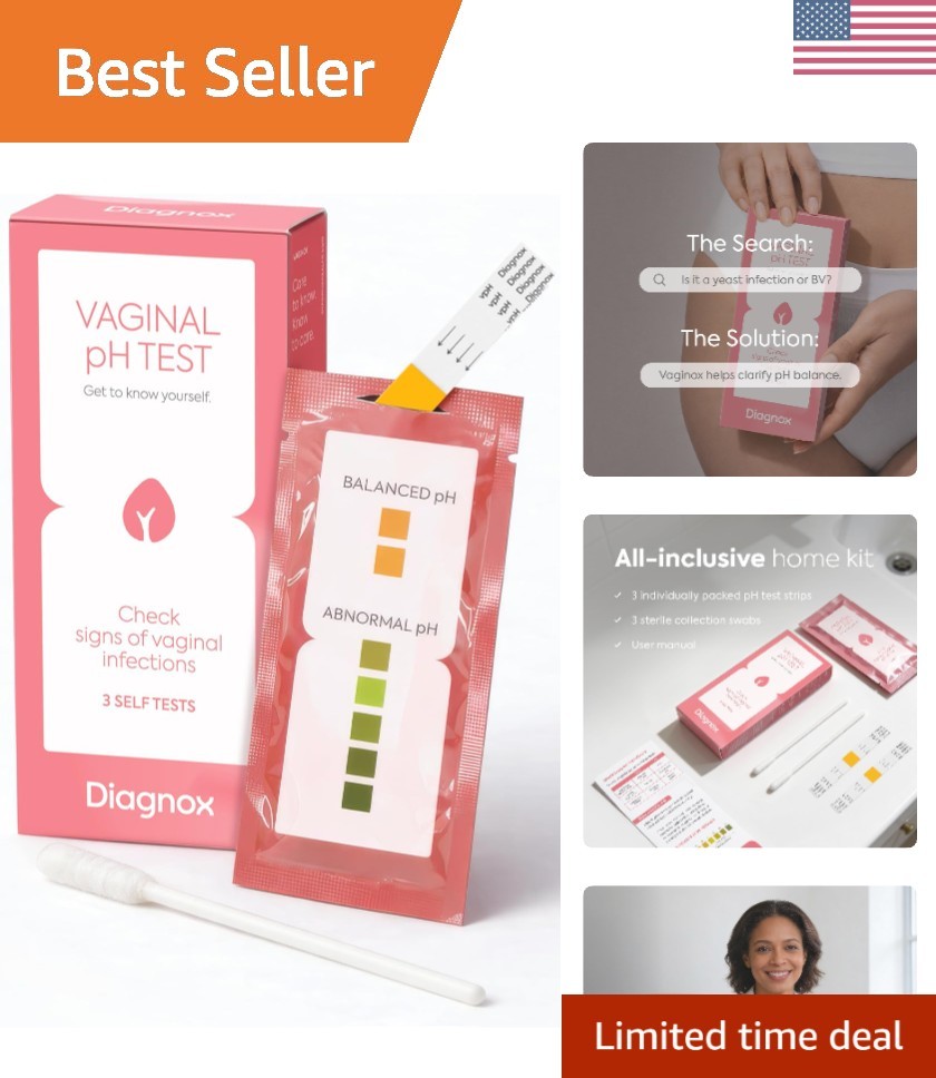 FSA/HSA Eligible Home Vaginal pH  Strips - Fast Results & Accurate Testing