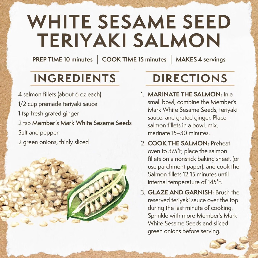 Member's Mark White Sesame Seed, 20.5 Ounce