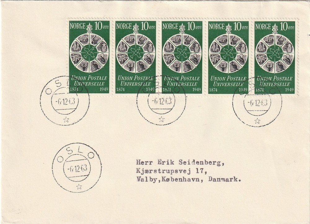 NORWAY: Cover Oslo 1963.