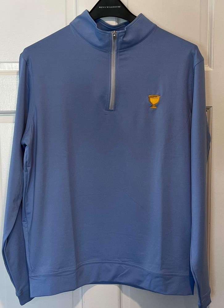 PETER MILLAR RYDER CUP BLUE 1/4 ZIP PULLOVER XL NEW