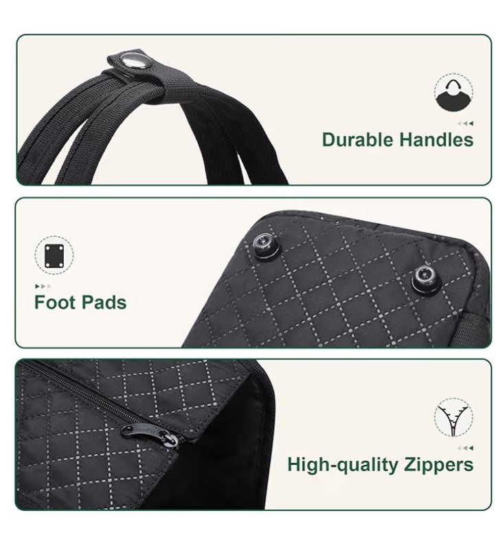 Pecute Pet Hand Bag, Black