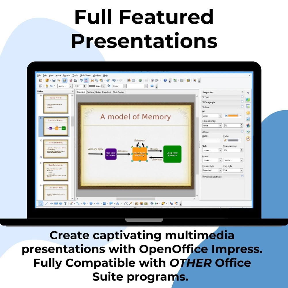 Open Office Home and Student for Windows Mac Linux - Office Software Suite 2026