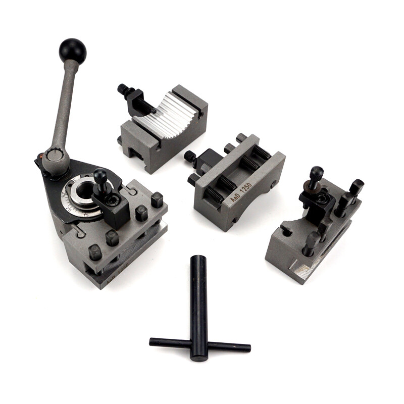 Multifix Tools 40 Position Mini Lathe Quick Change Tool Post Set with 4 Holders