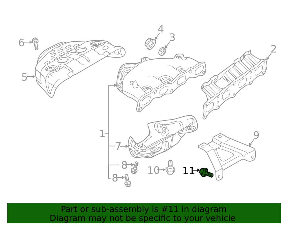 Genuine Mitsubishi Support Bracket Bolt MF244882