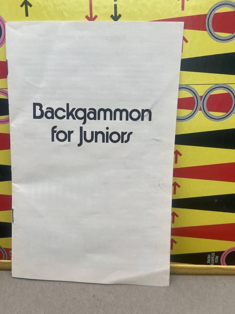 Backgammon For Juniors 1977 “A Great Cadaco Game” No 535