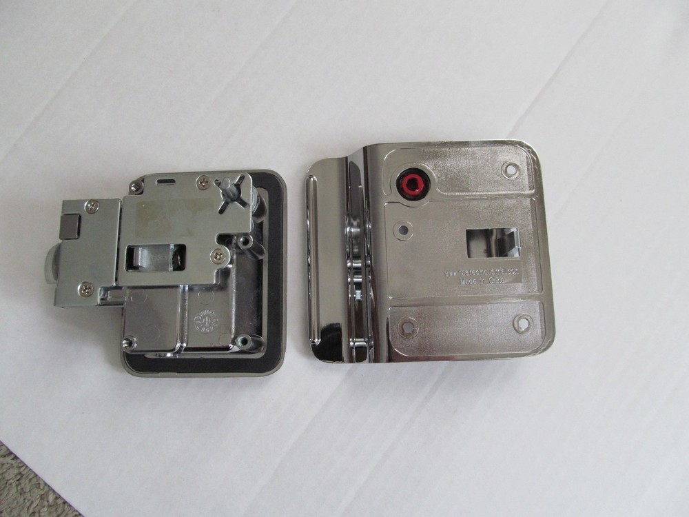 Chrome RV Entry Door Lock Handle Knob Deadbolt Key Camper Travel Trailer CW FIC