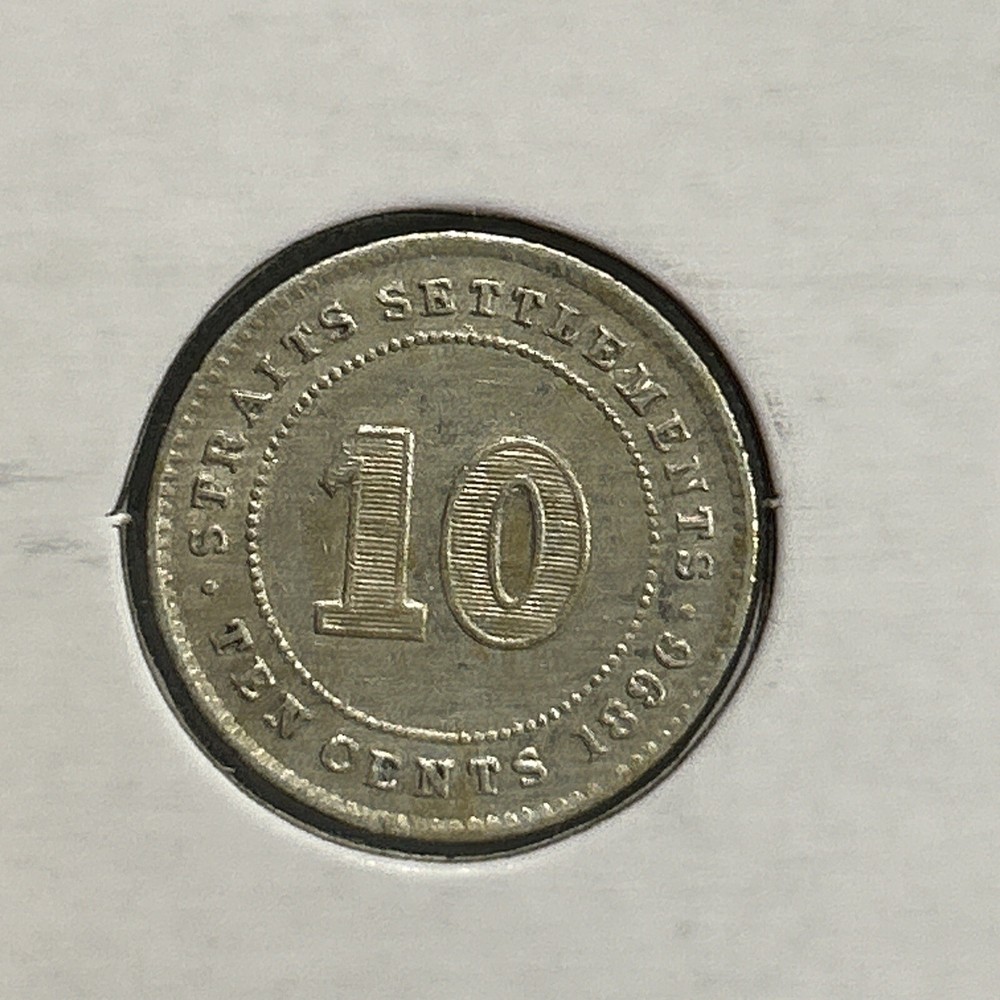 1896 Straits Settlements 10 Cent Victoria