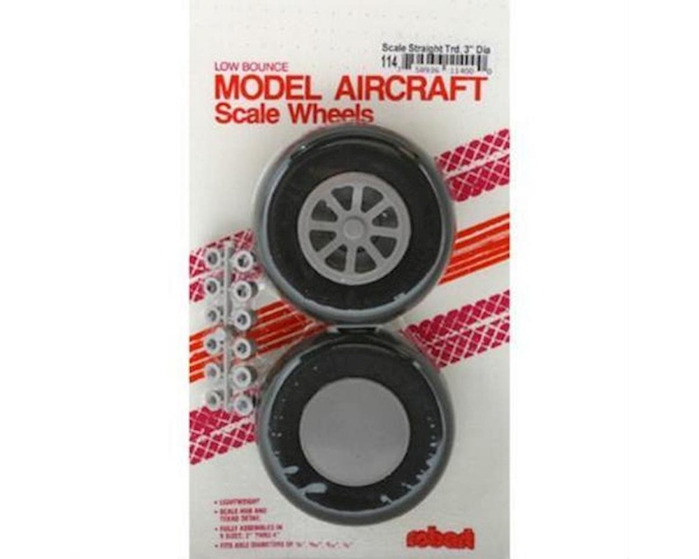 Robart U-300 Scale Wheels,3" [ROB114]