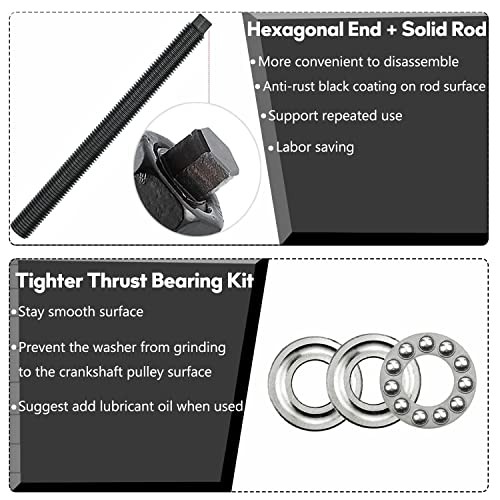 Crank Pulley Installer For LS Harmonic Balancer Puller With Thrust Bearing