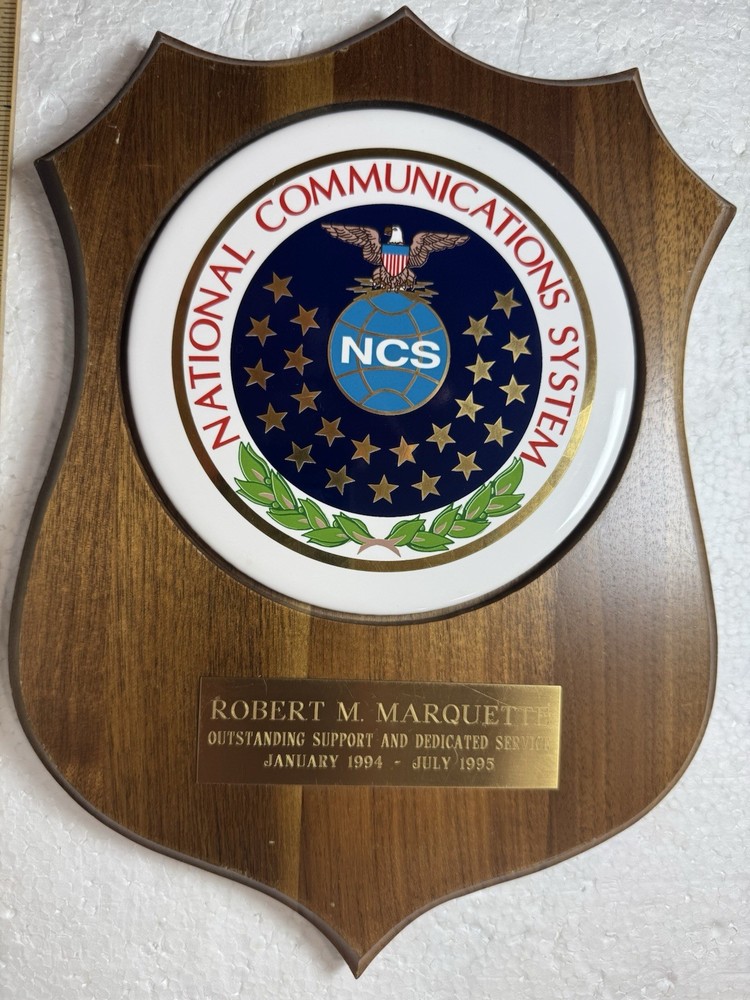Vintage USAF Plaque- National Communications System
