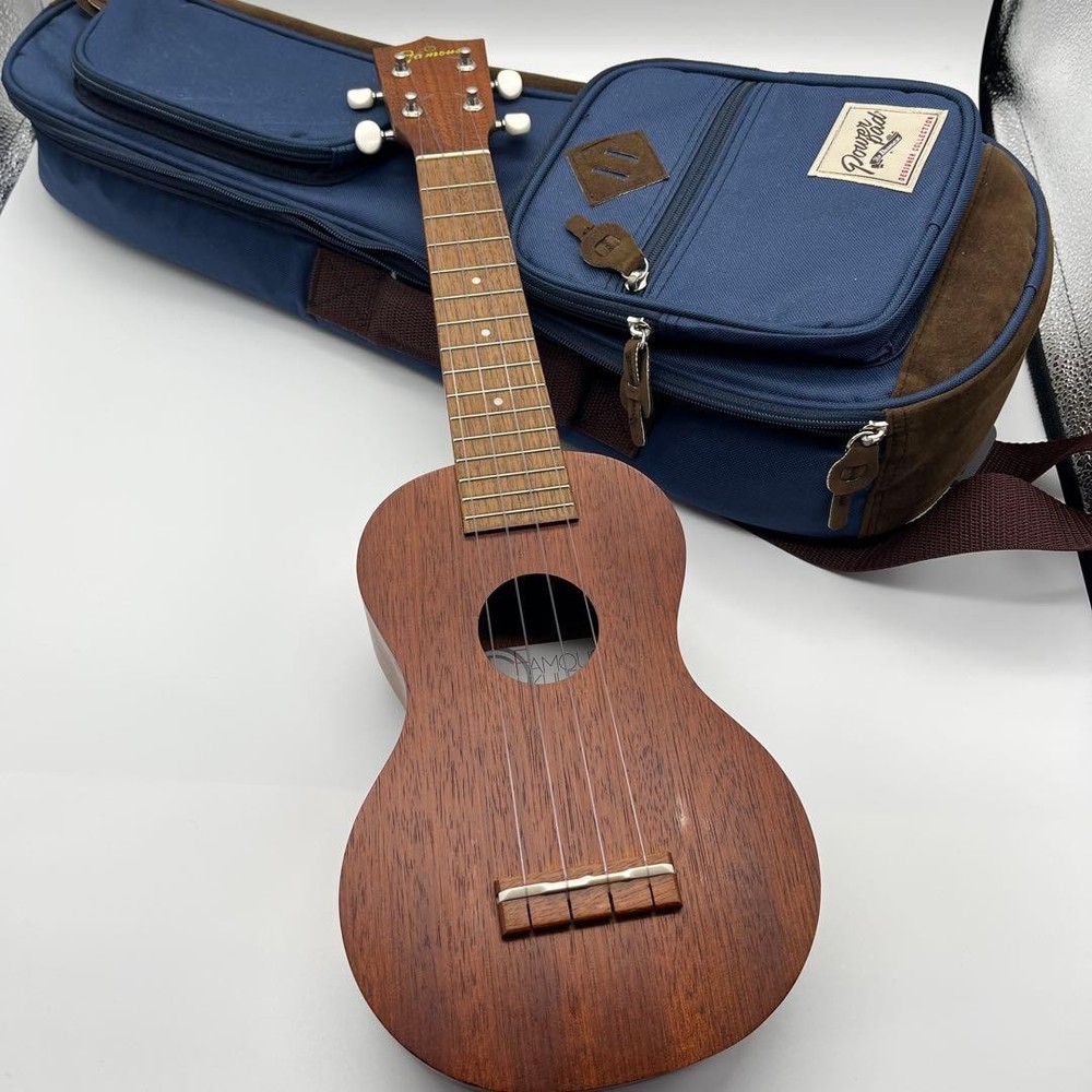 FAMOUS FS-1G soprano ukulele with case