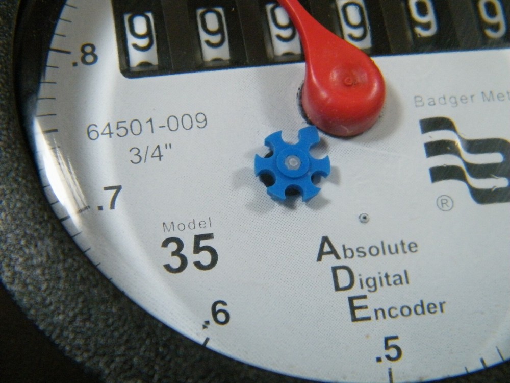 BADGER METER 3/4" MODEL 35 ABSOLUTE DIGITAL ENCODER 64501-009 WATER METER NEW