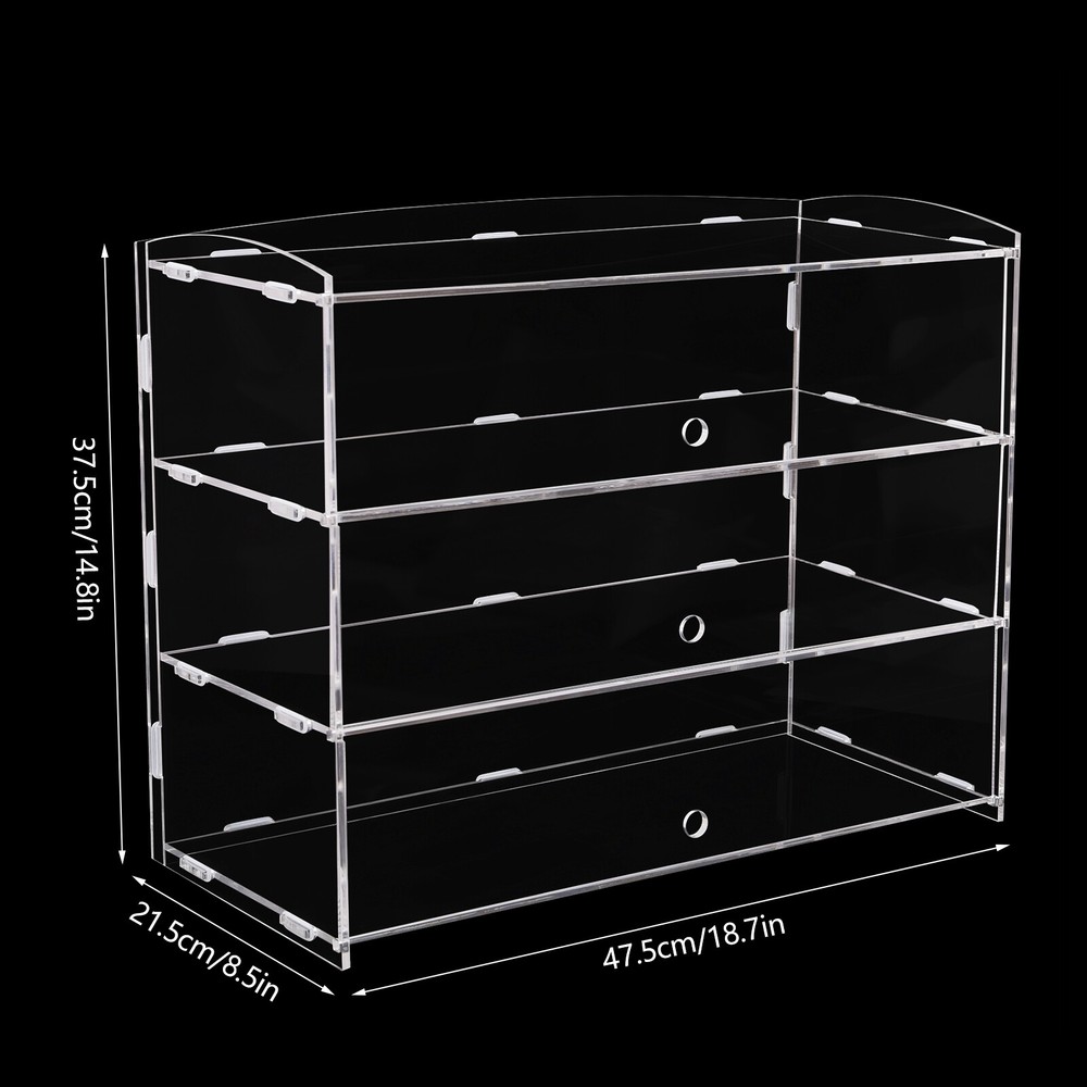 3 layers Acrylic Display Cabinet Case Bakery Pastry Display Case Multi-layer Kit