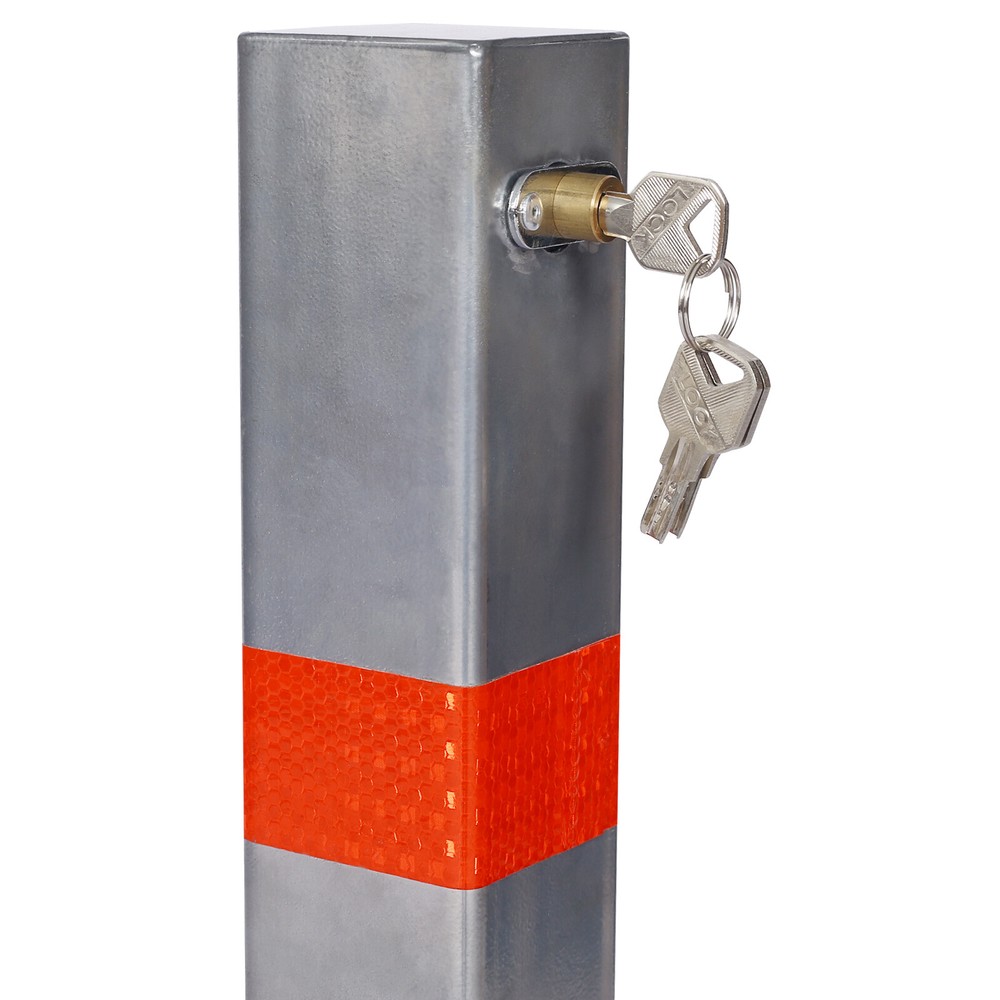 Square Heavy Duty Foldable Bolt Down Security Parking Post Bollard Driveway