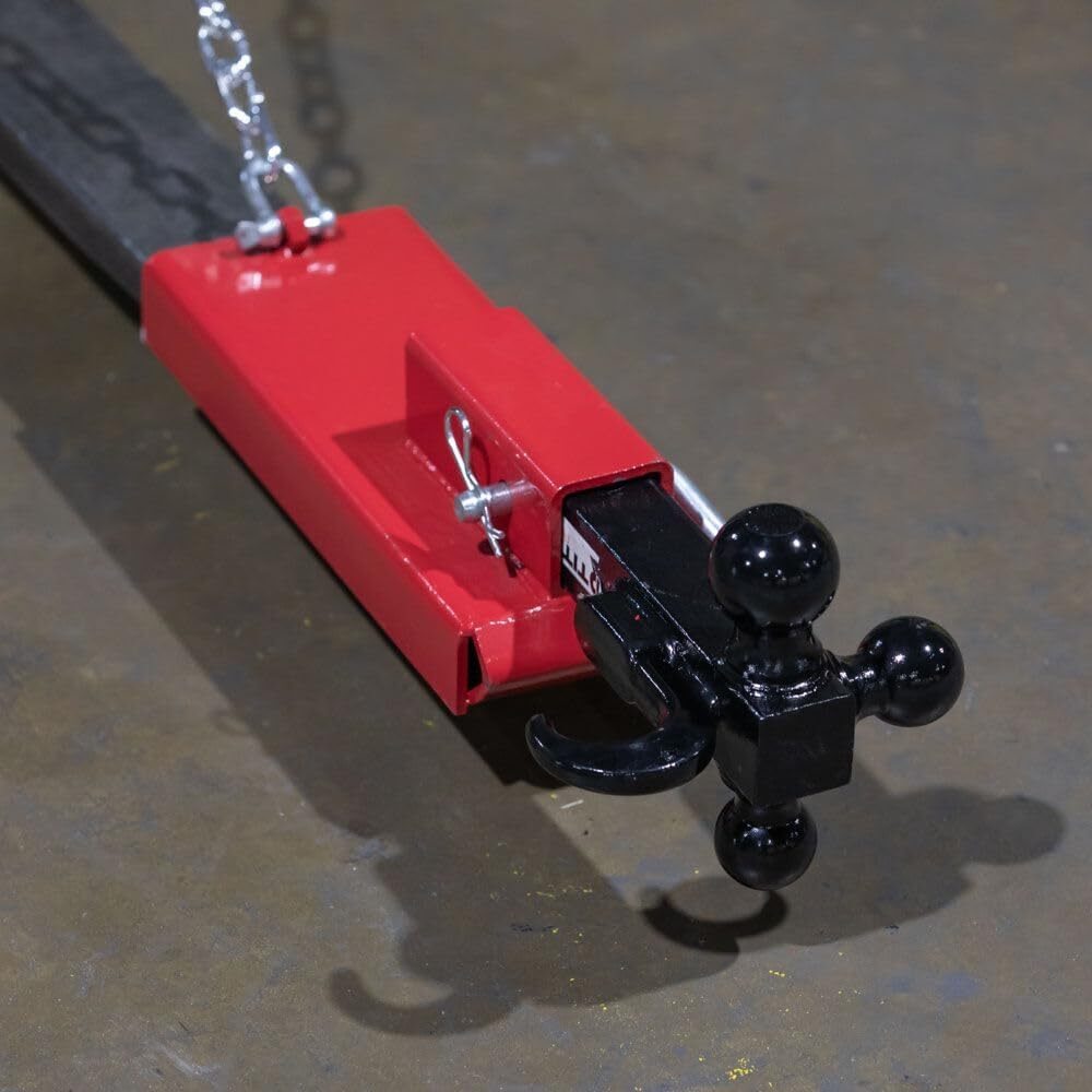 Titan Attachments Single Forklift 2" Hitch Receiver, Pallet Fork Blade Insert