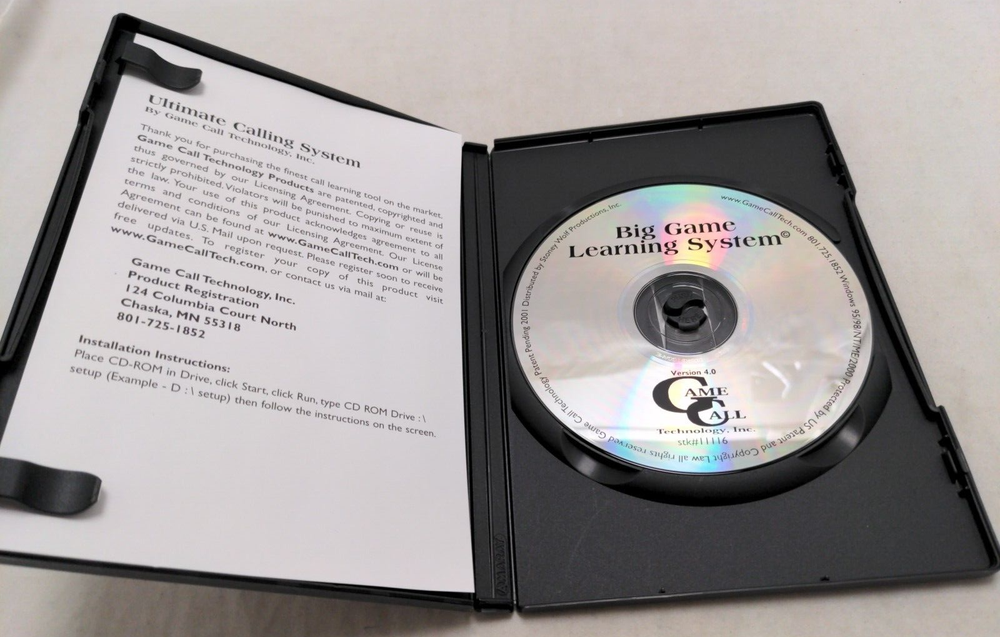 PC Win 95/98/NT/2000 Ultimate Calling System Big Game Call Technology CD-ROM Elk