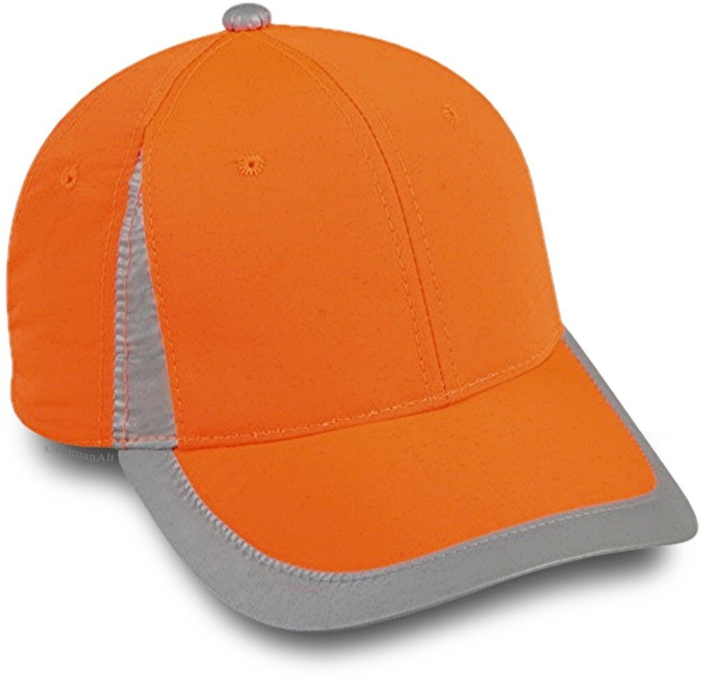 Reflective Safety Cap in Neon Orange for Men