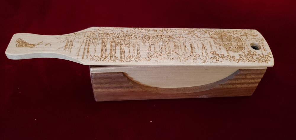 JR'S Maple & Walnut Halfmoon Box Call Turkey Call