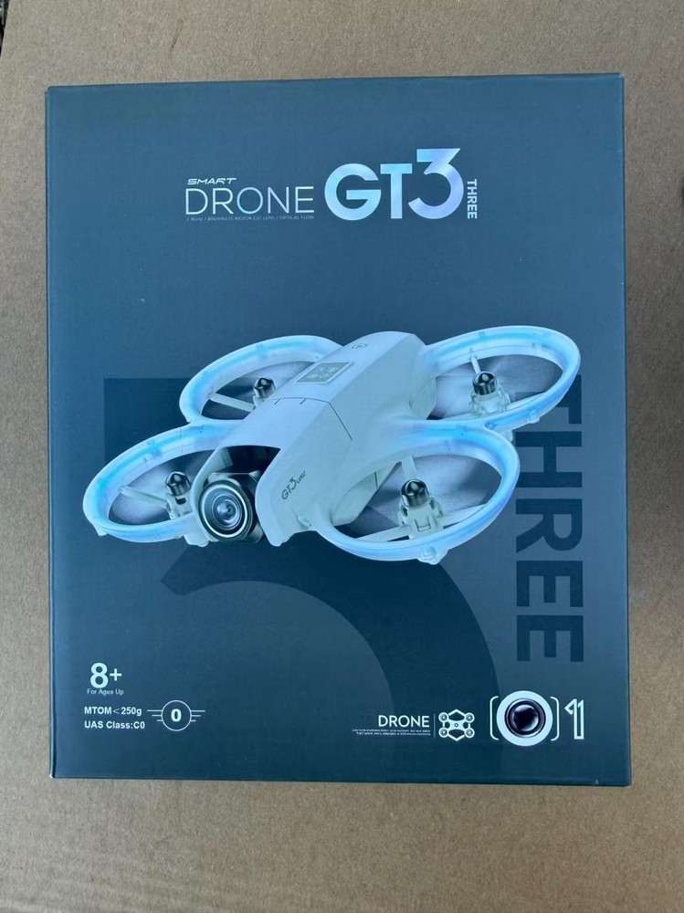 GT3 Small UAV Optical Flow Hovering Stable Flight Dual Cameras Propeller Protect