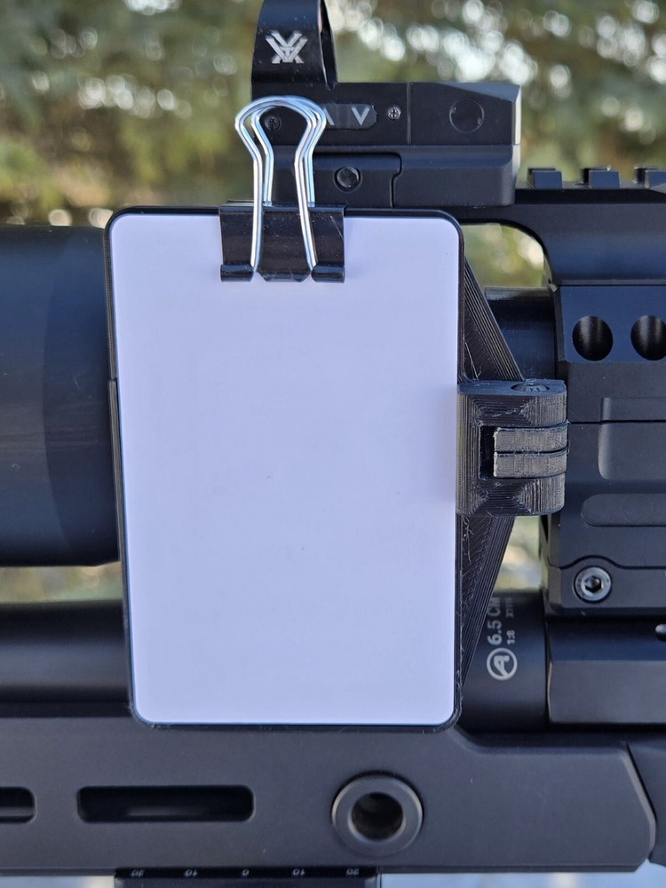 Data on Previous Engagements (DOPE) Card Holder 1" 30mm 34mm - Scope Mounted
