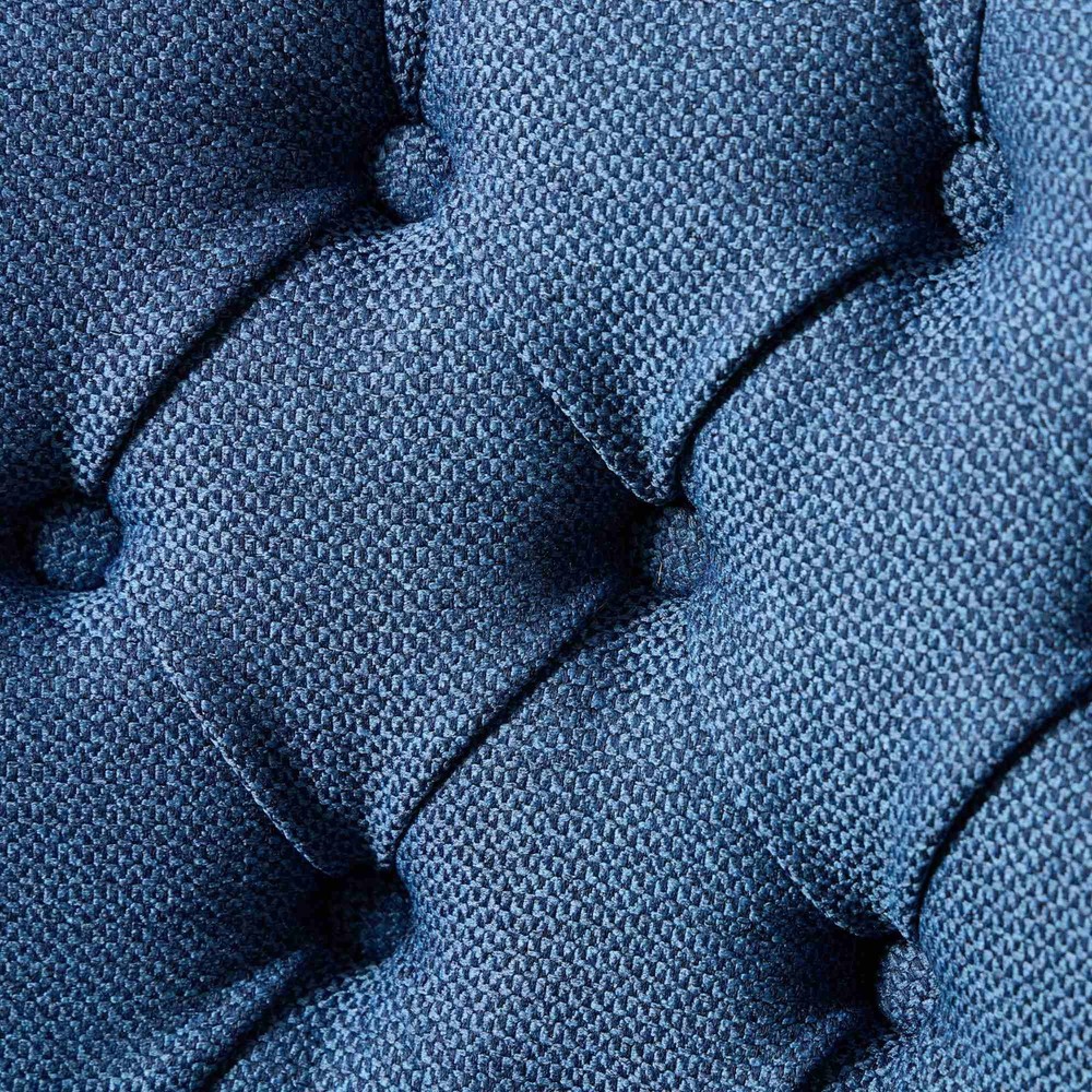 Nikki Collection Modern, High-end Tufted Solid Wood Contemporary Flax Upholste
