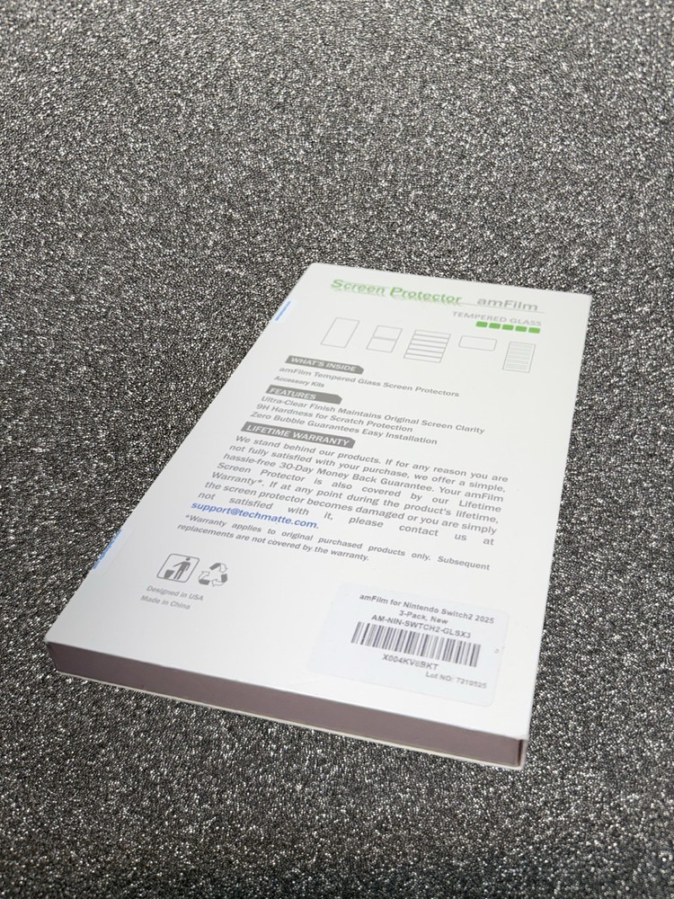 Tempered Glass Screen Protector Nintendo Switch 2 - 3 PACK