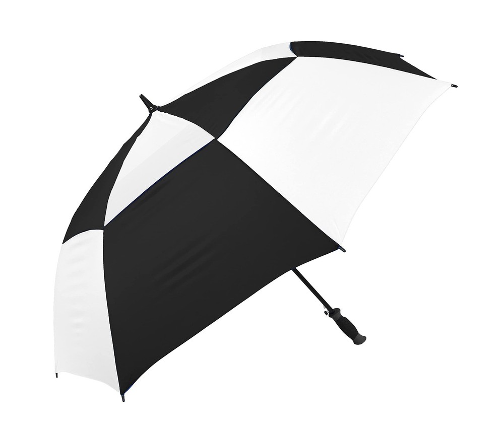The Checkerboard 62" Vented Large Oversize Auto Open Windproof Golf Umbrella ...