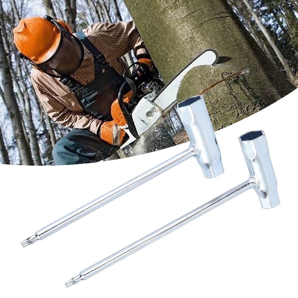2pcs Spark Plug Spanner T‑Handle Socket Wrench For Chainsaws Popular