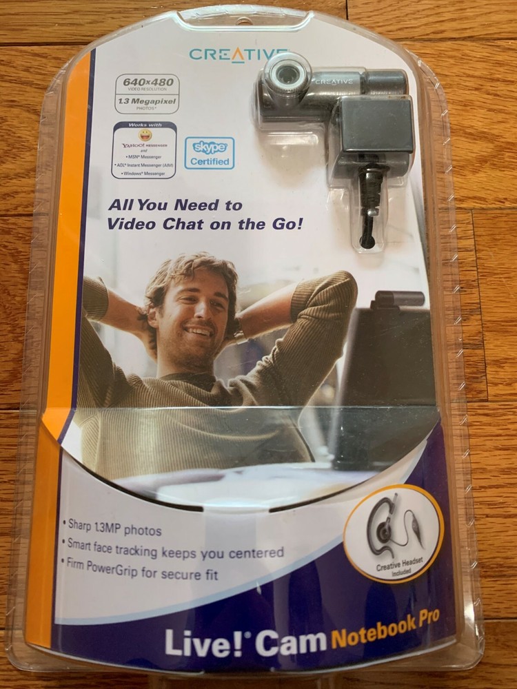 Creative Live! Cam Notebook Pro VF0250 Includes Creative Headset - New/Sealed