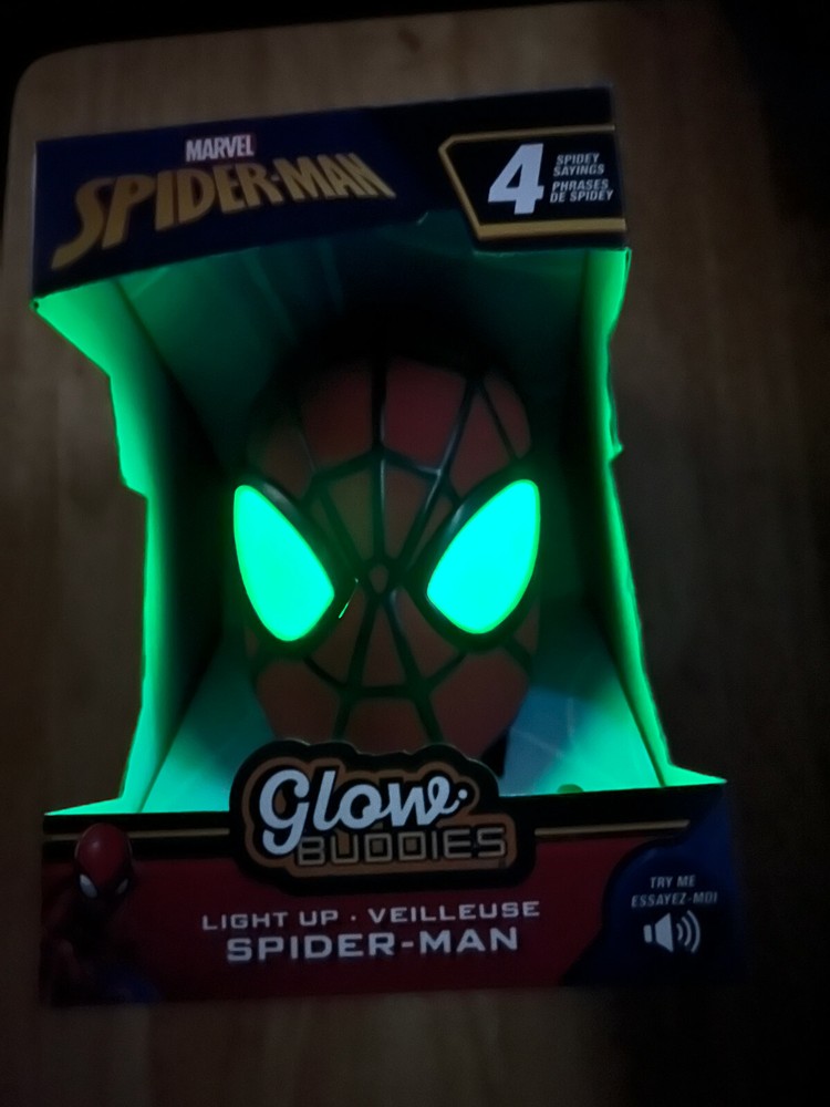 Marvel Glow Buddies Light Up Spider-Man Head