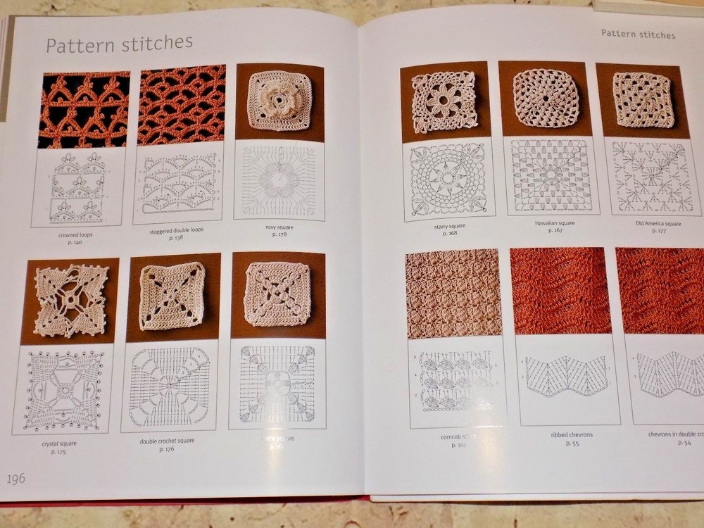 Lot of 2 Crochet Collection Techniques Reference Book Patterns Leisure Arts