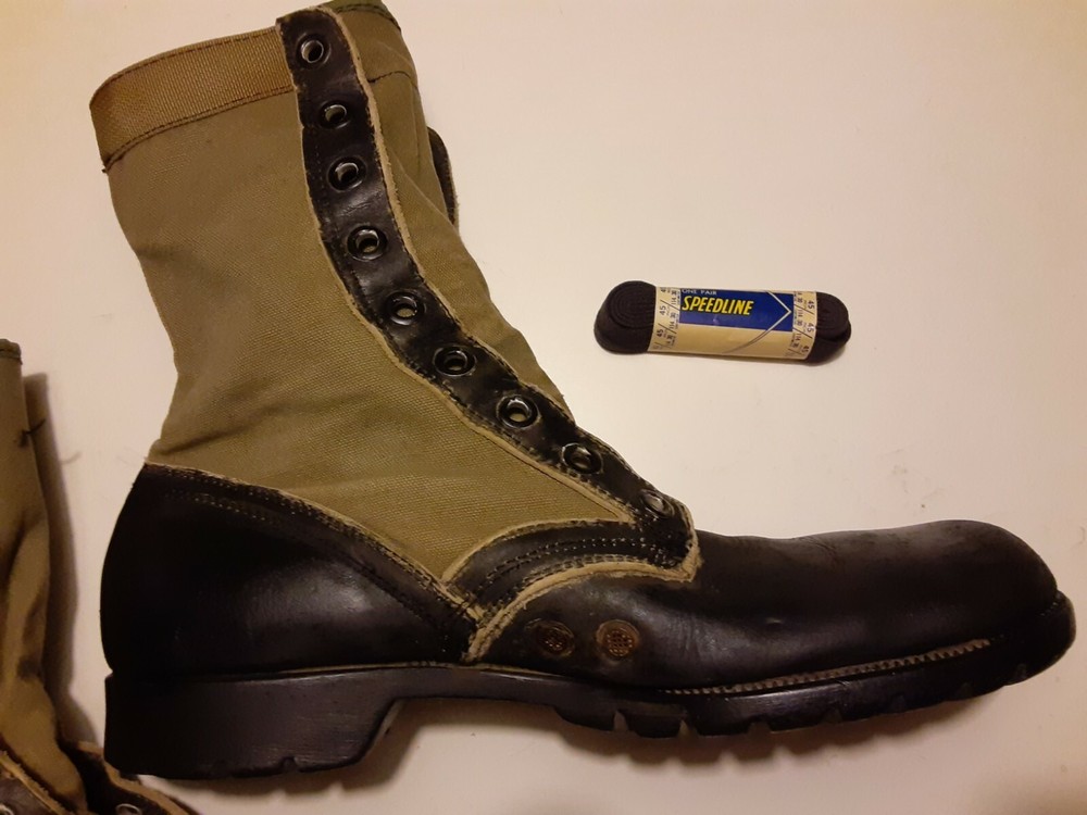 US Vietnam Jungle Boots 2nd Pattern C.I.C. 10 R Pattern circa 1964