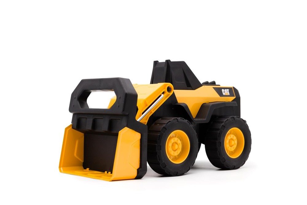 Cat Compact Steel Wheel Loader - 12" Construction Toy with Real Working Loader