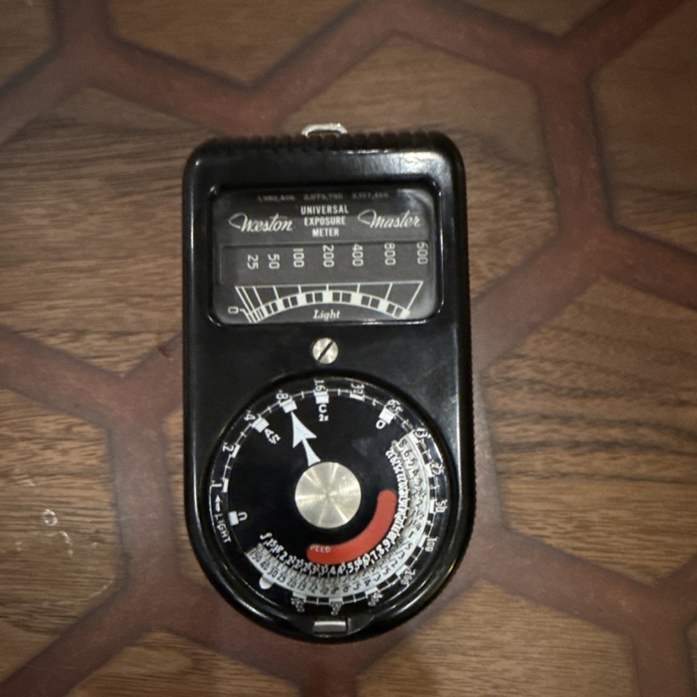 Weston Master 715 Universal Analog Exposure Meter for Camera with Case